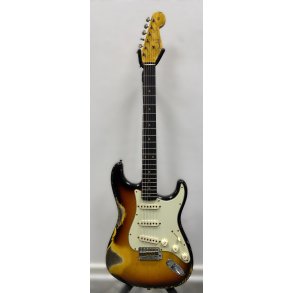 (USED) Fender Custom Shop 1960 Stratocaster Heavy Relic 2021  - 3 Color Sunburst